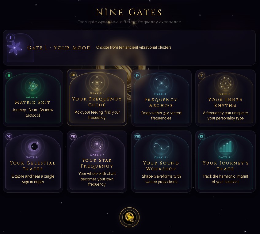SQW Nine Gates home screen